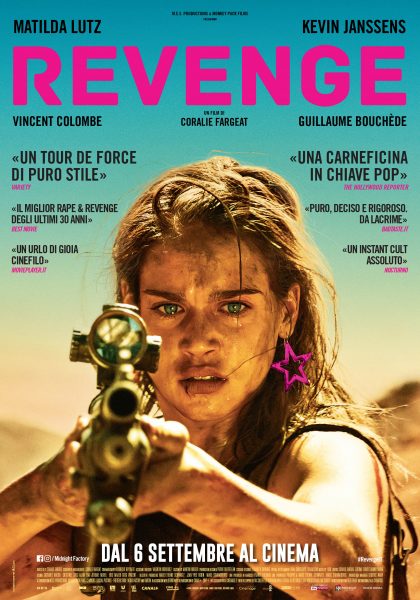 “REVENGE”: il poster del primo rape revenge movie girato da una regista donna