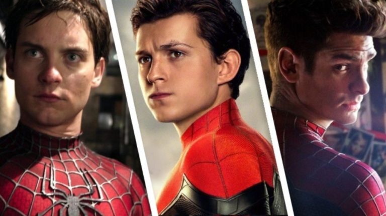 “SPIDER – MAN: FAR FROM HOME”: Il Poster con Tobey Maguire, Andrew Garfield e Tom Holland.