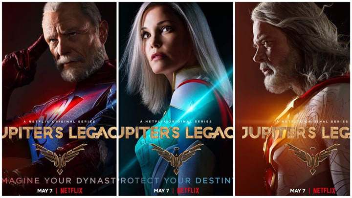 “Jupiter’s Legacy”: i Character Poster della serie a maggio su Netflix