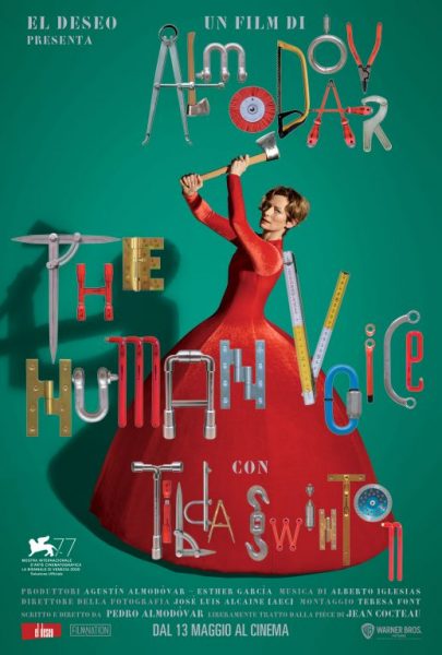 “The Human Voice”: il Poster e il Trailer Ufficiali del cortometraggio d Pedro Almodovar al cinema dal 13 maggio