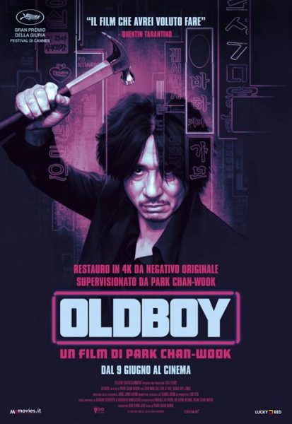 “Oldboy”: dal 9 giugno torna al cinema il film di Park Chan – Wook – il Poster 