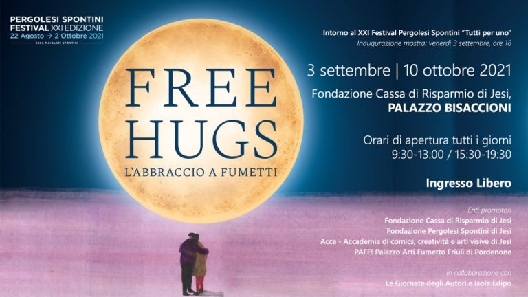 Giornate degli Autori: a Venezia 78 un’anteprima della mostra “FREE HUGS – L’abbraccio a fumetti”