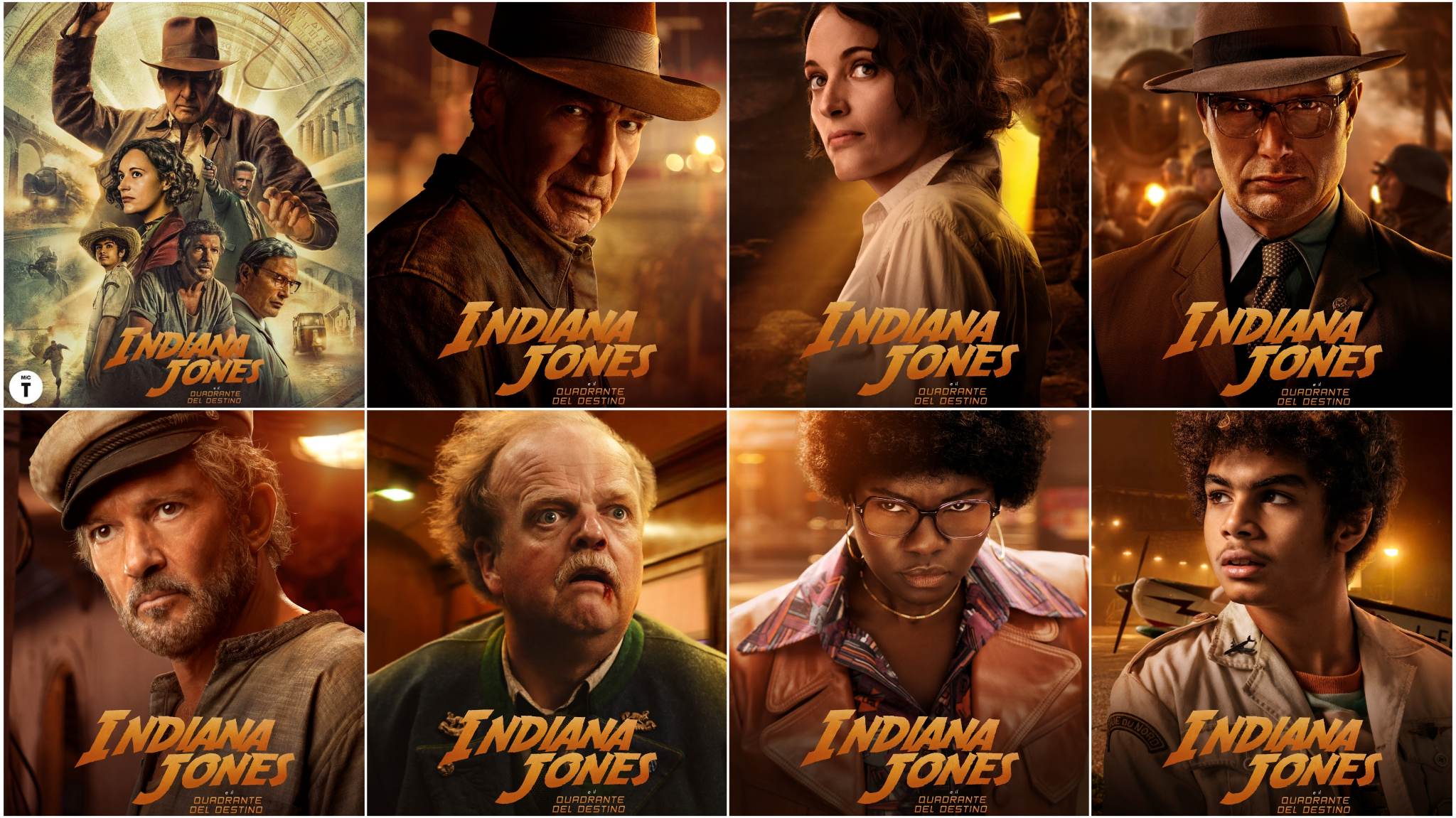 Indiana Jones e il Quadrante del Destino: il nuovo poster e i primi 7 character poster italiani