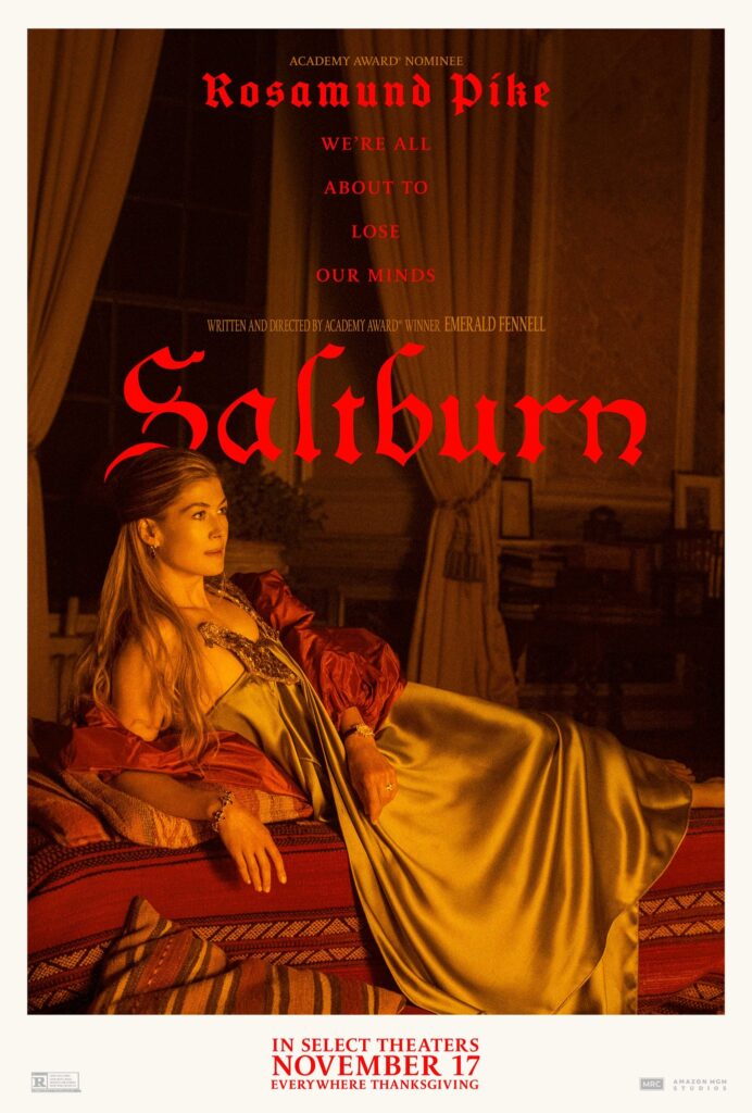 saltburn character poster rosamunde pike