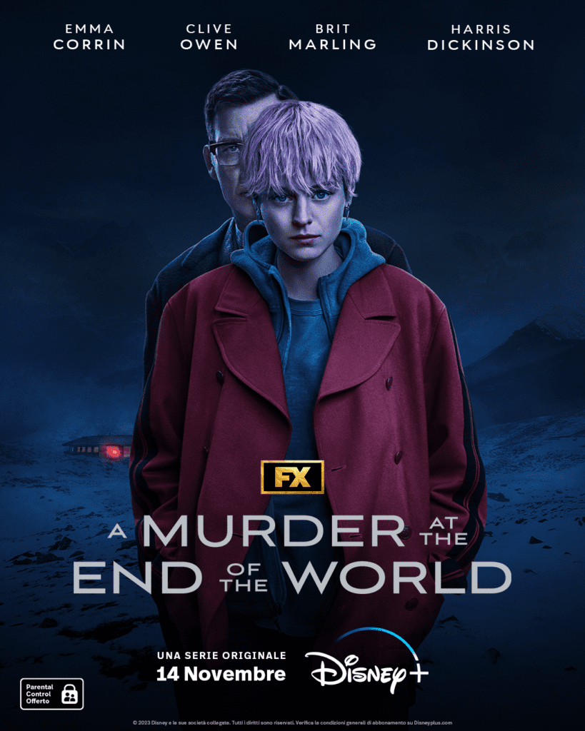 la key art di A murder of the end of the world 