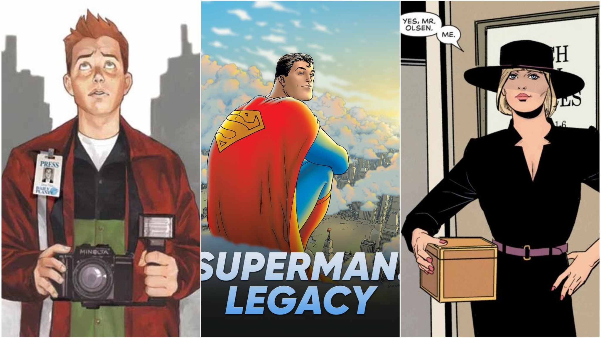 collage immagini superman: legacy