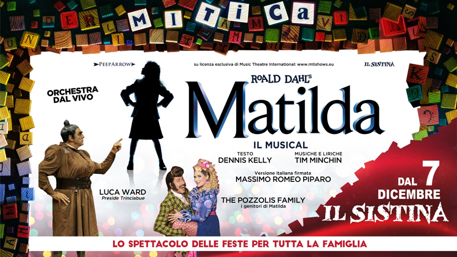Matilda il Musical, arriva al Teatro Sistina