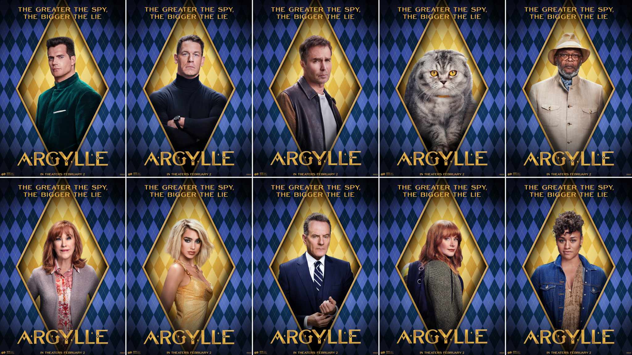 collage character poster Argylle