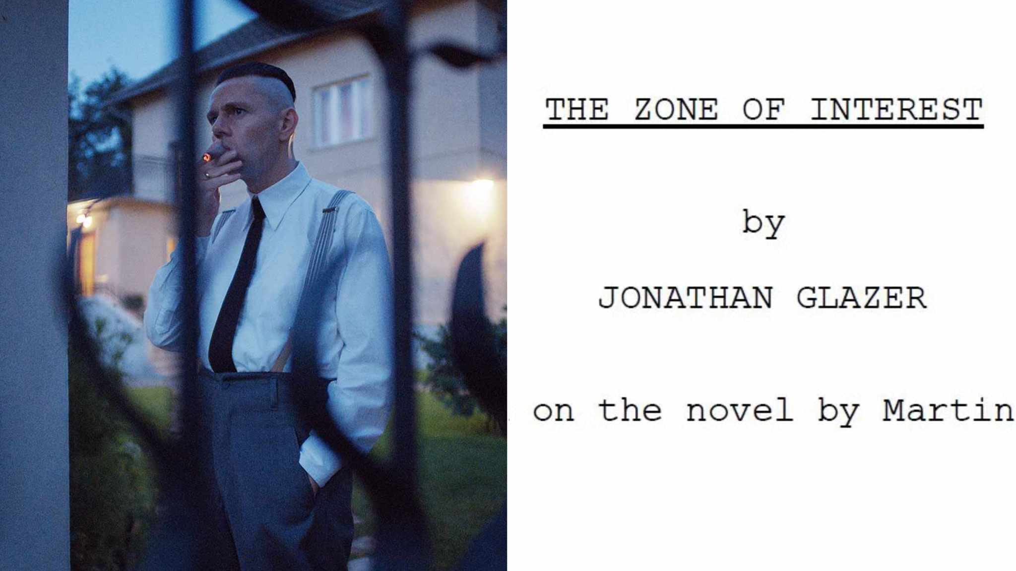 cover scena e sceneggiatura film the zone of interest