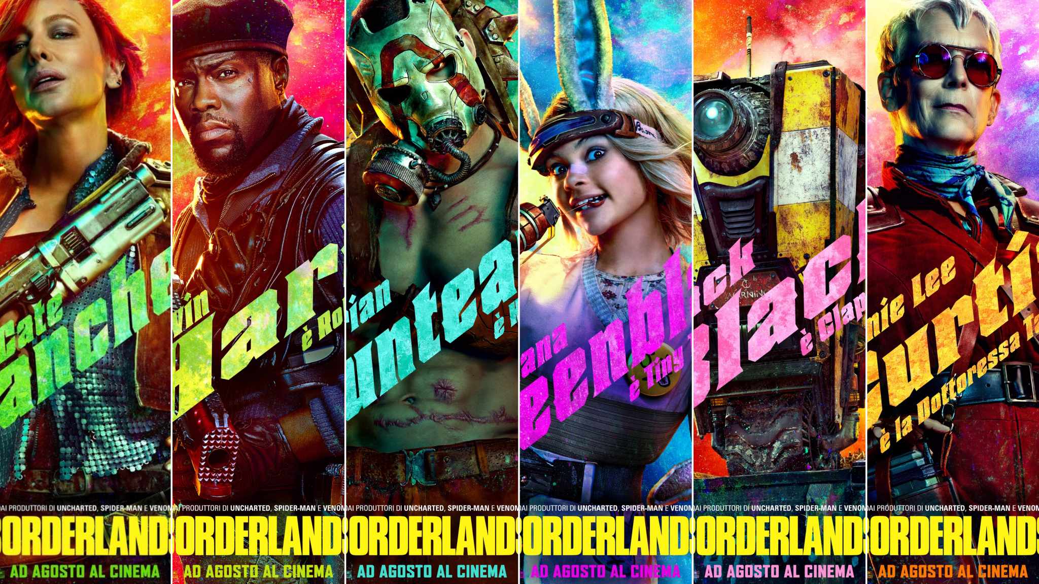 collage character poster Borderlands