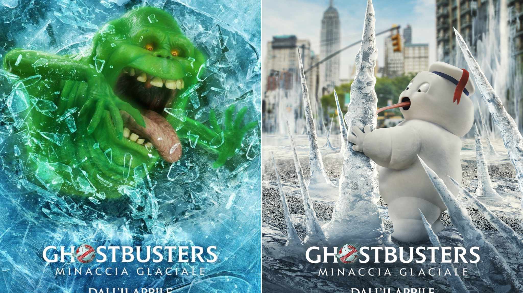 cover nuovi poster ghostbuster minaccia glaciale