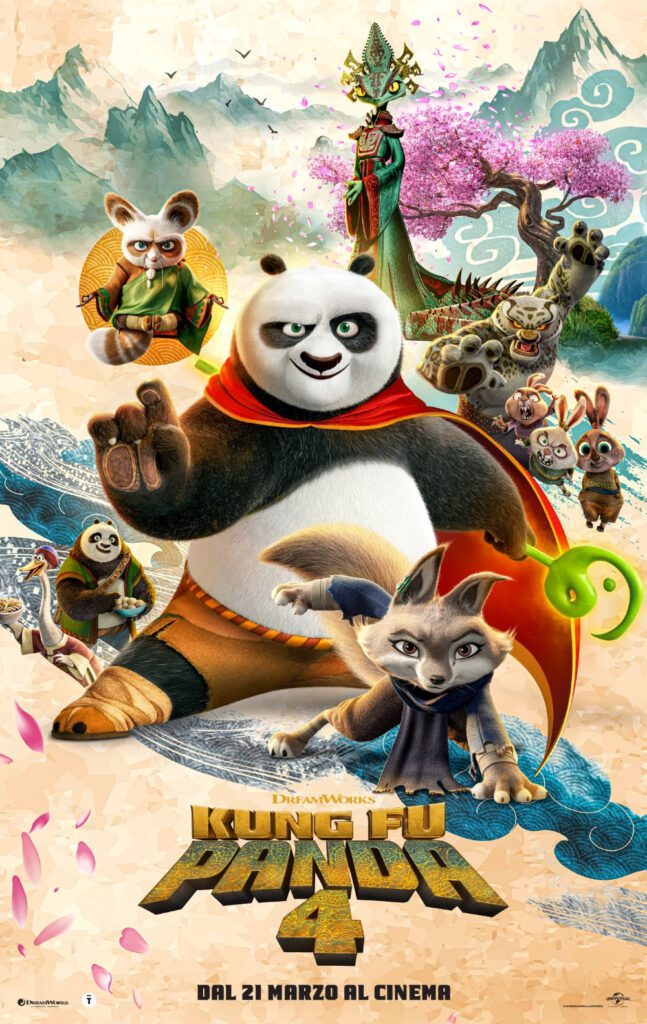 poster ufficiale kung fu panda 4
