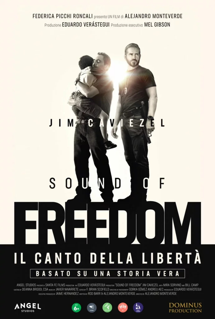 poster film SOUND OF FREEDOM – IL CANTO DELLA LIBERTA’