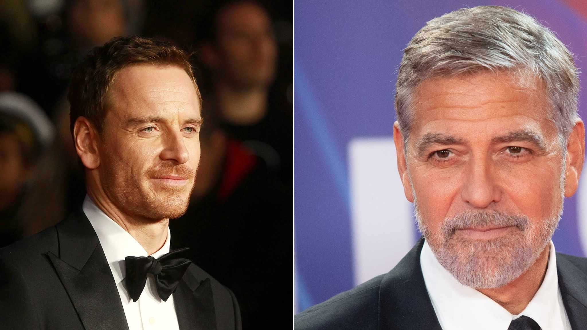 collage immagini michael fassbender e george clooney