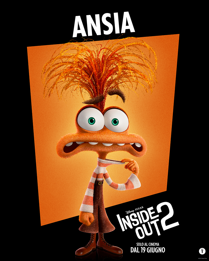 Inside Out 2 - poster ansia