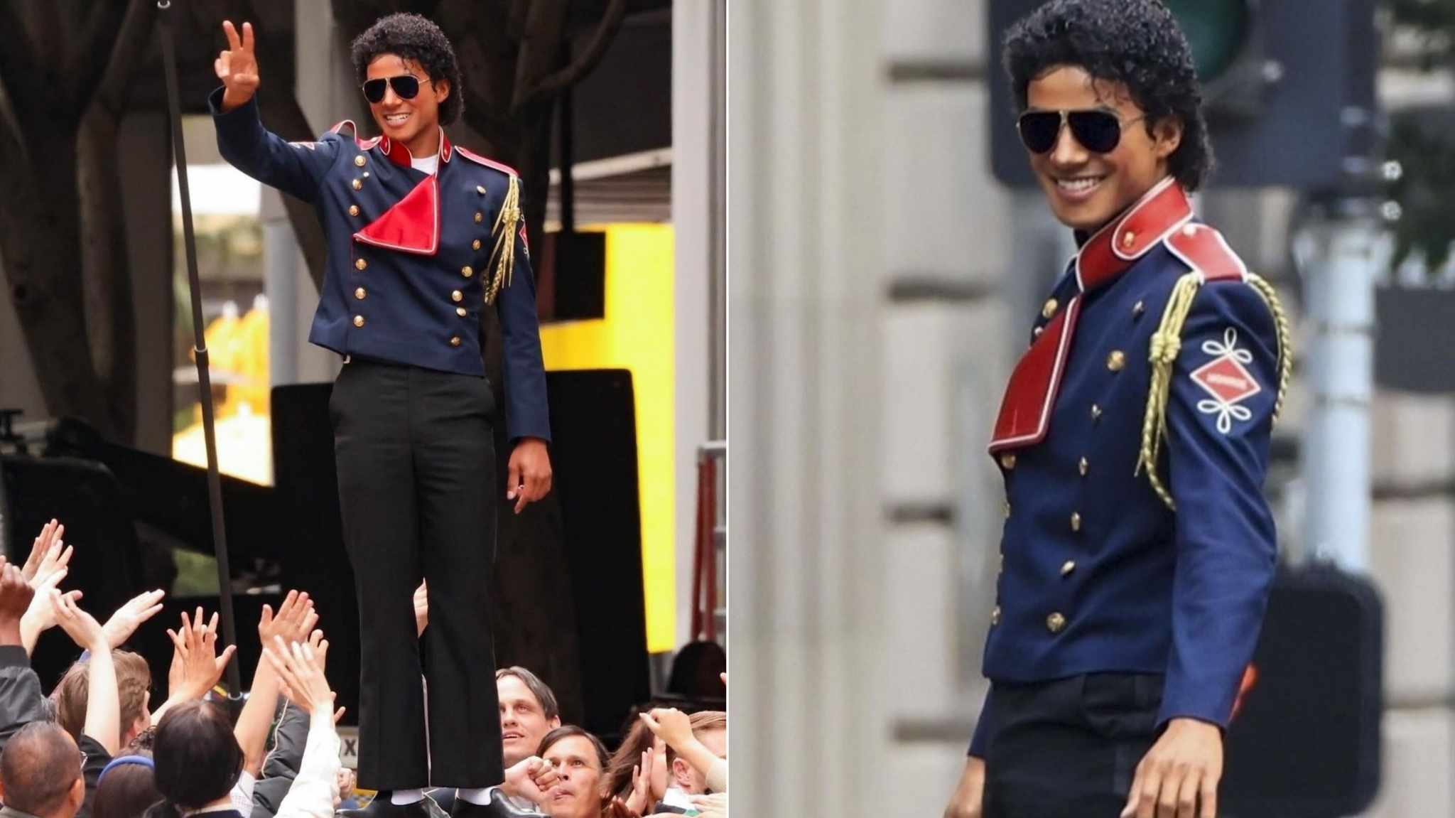 Michael: le nuove immagini dal set del biopic ritraggono ancora Jaafar Jackson nei panni dello zio