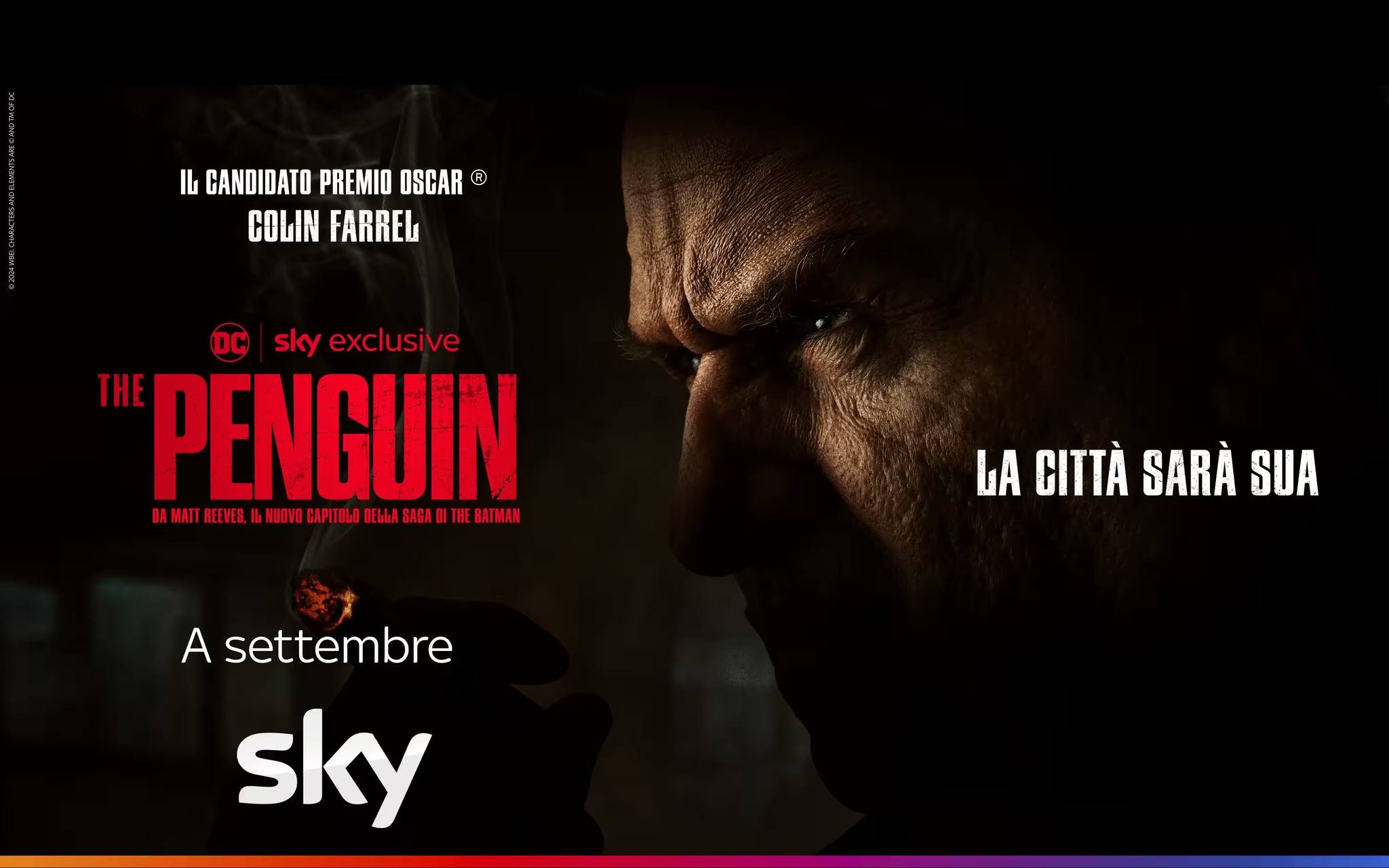 The Penguin: il nuovo teaser della serie DC a settembre in esclusiva su Sky e NOW