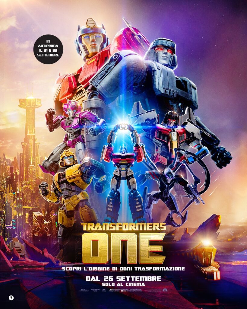 transformers one nuovo poster