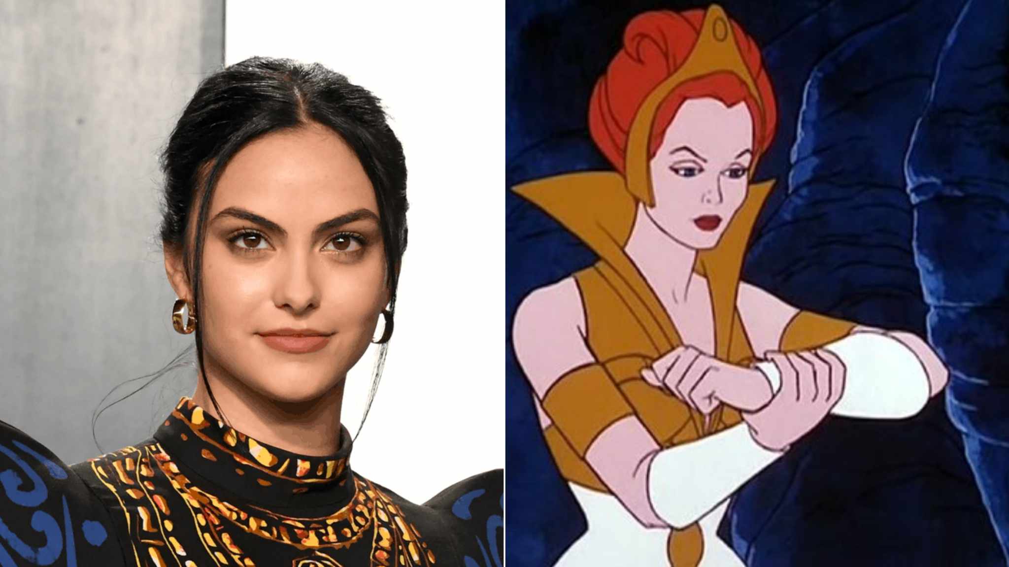 cover camila mendes e personaggio teela