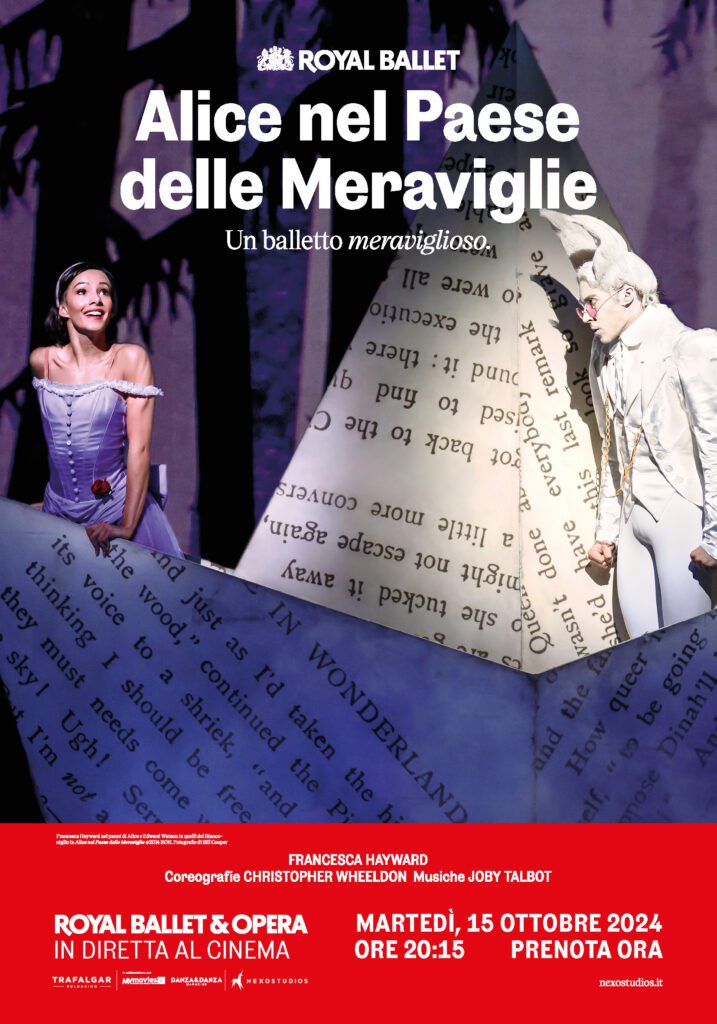 poster balletto. alice nel paese delle meraviglie