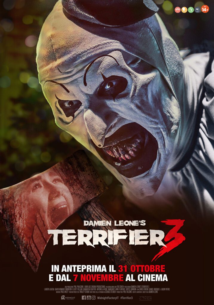 poster italiano terrifier 3 