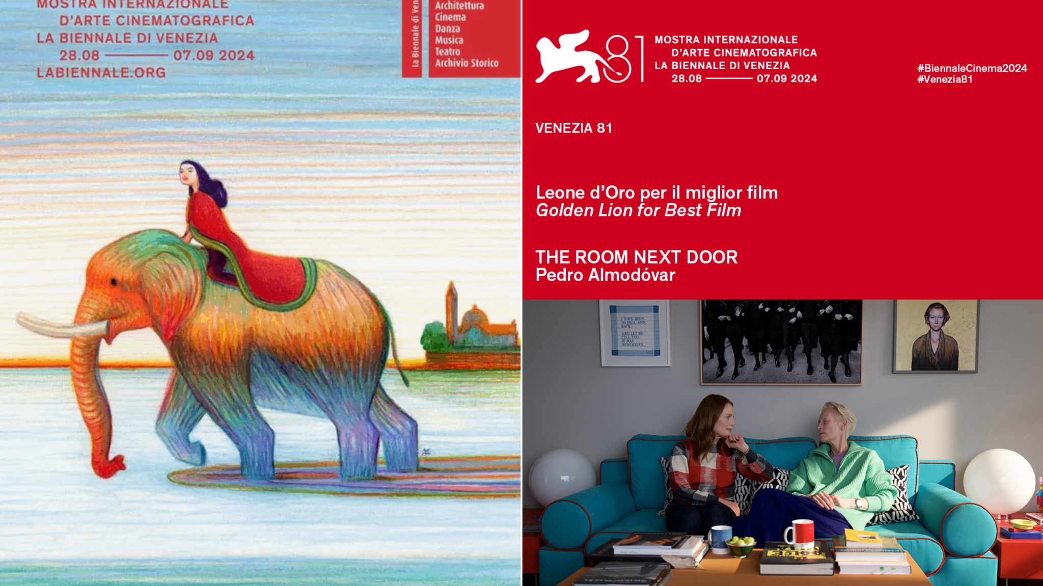 cover poster venezia 81 - the room next door