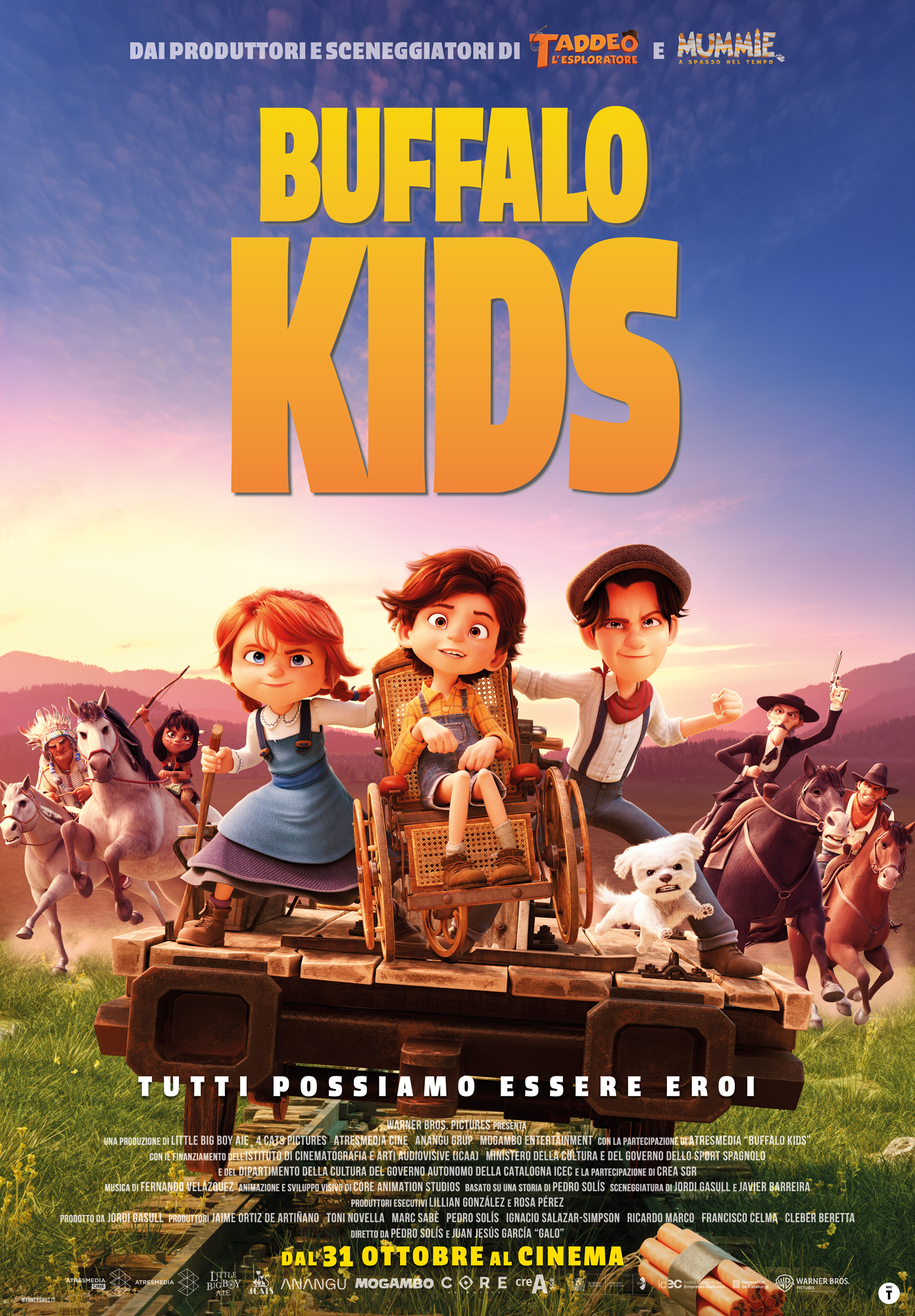 poster animazione buffalo kids