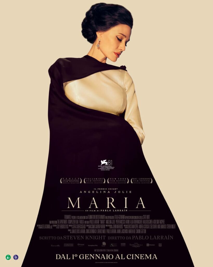 poster italiano biopic maria di pablo larrain