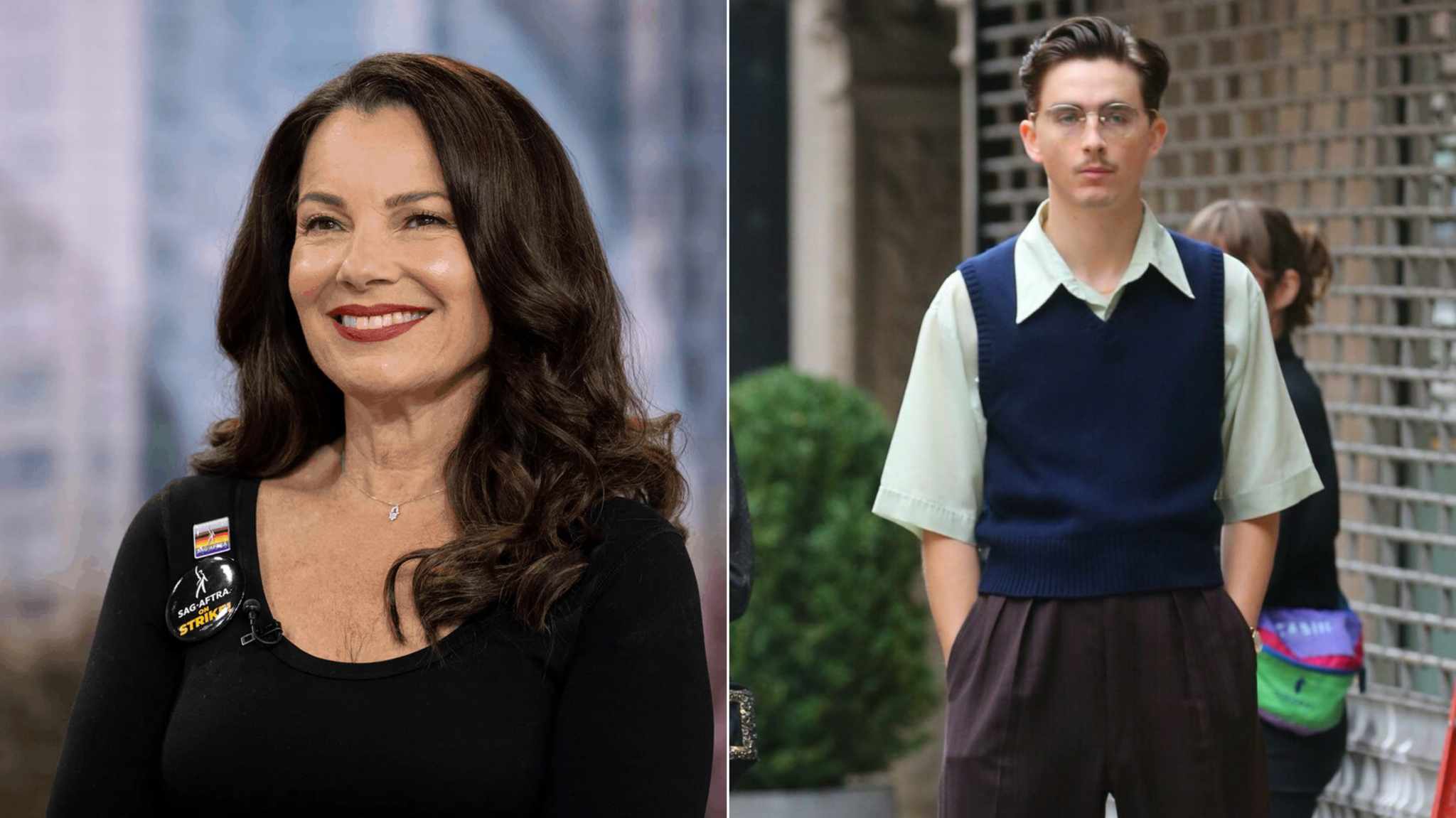 cover fran drescher e timothèe chalamet