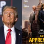 cover immagini donald trump e poster the apprentice