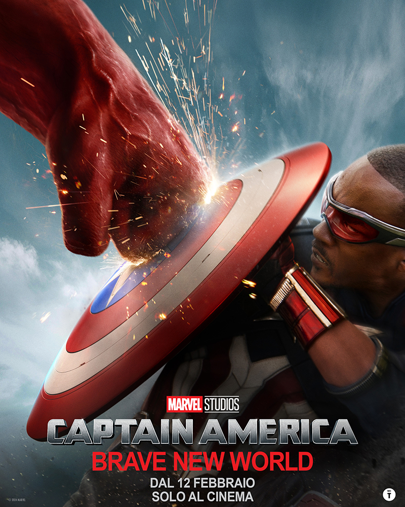 poster italiano captain america: brave new world