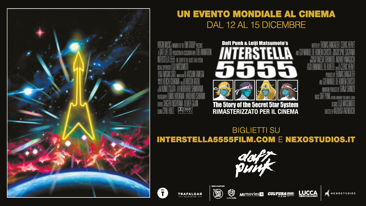 Daft Punk & Leiji Matsumoto’s Interstella 5555: The 5tory of the 5ecret 5tar 5ystem, evento al cinema