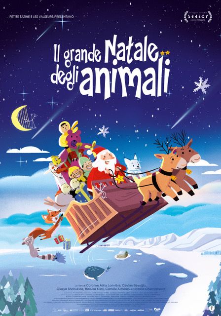 poster animazione il grande natale degli animali