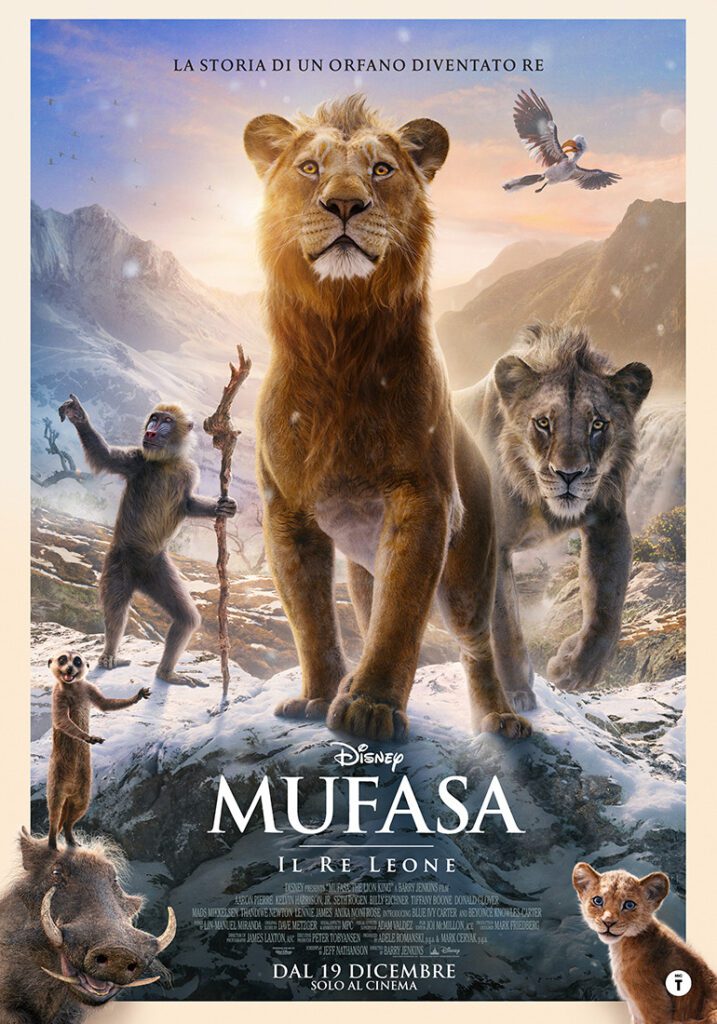 nuovo poster italiano mufasa il re leone