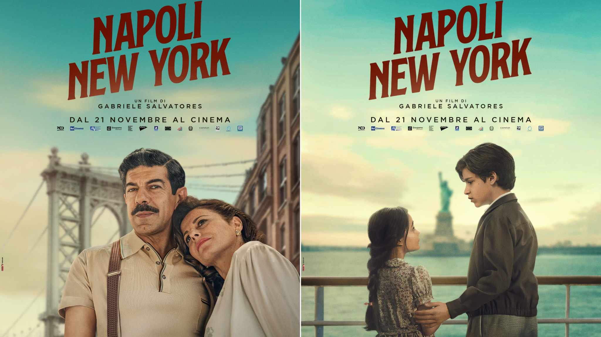 Napoli – New York: due nuovi poster del nuovo film di Gabriele Salvatores