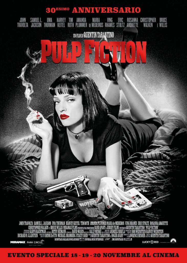 poster ritorno al cinema pulp fiction