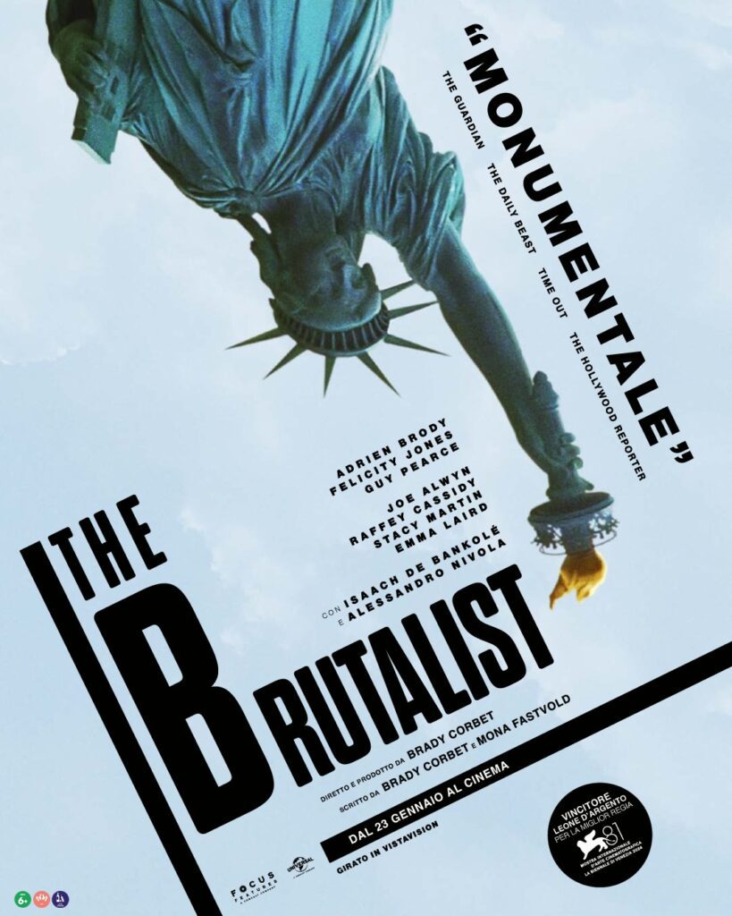 poster italiano The Brutalist