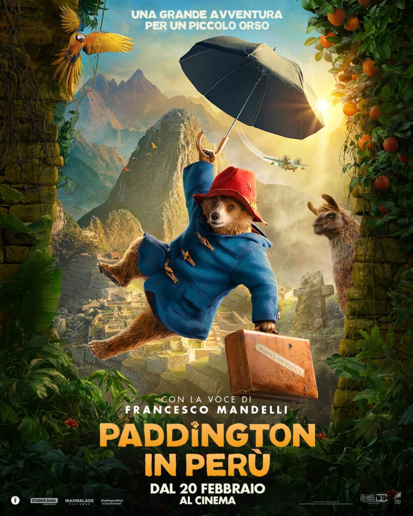 nuovo poster italiano Paddington in Perù