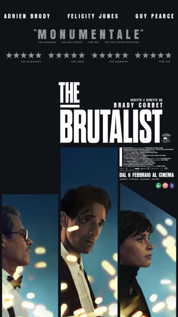 nuovo poster italiano The Brutalist