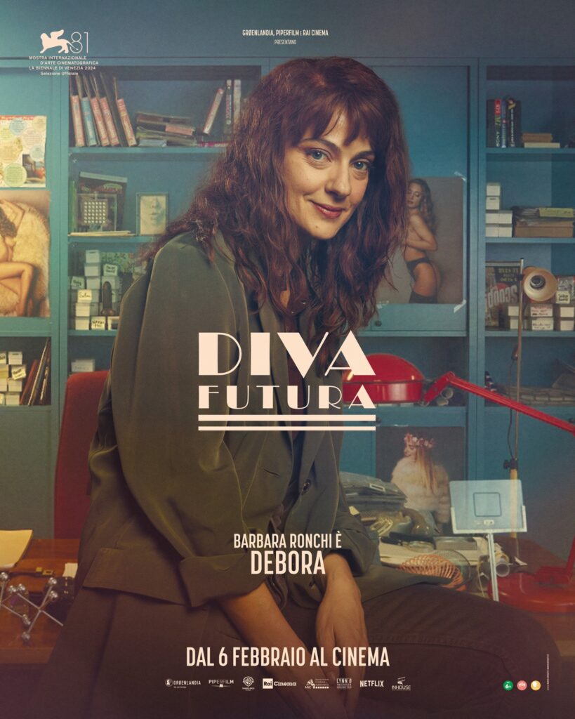 character poster Barbara Ronchi film Diva Futura