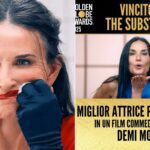 cover immagini golden globe 2025 demi moore