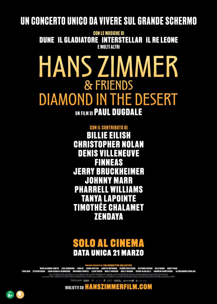 poster Hans Zimmer & Friends: Diamond in the Desert