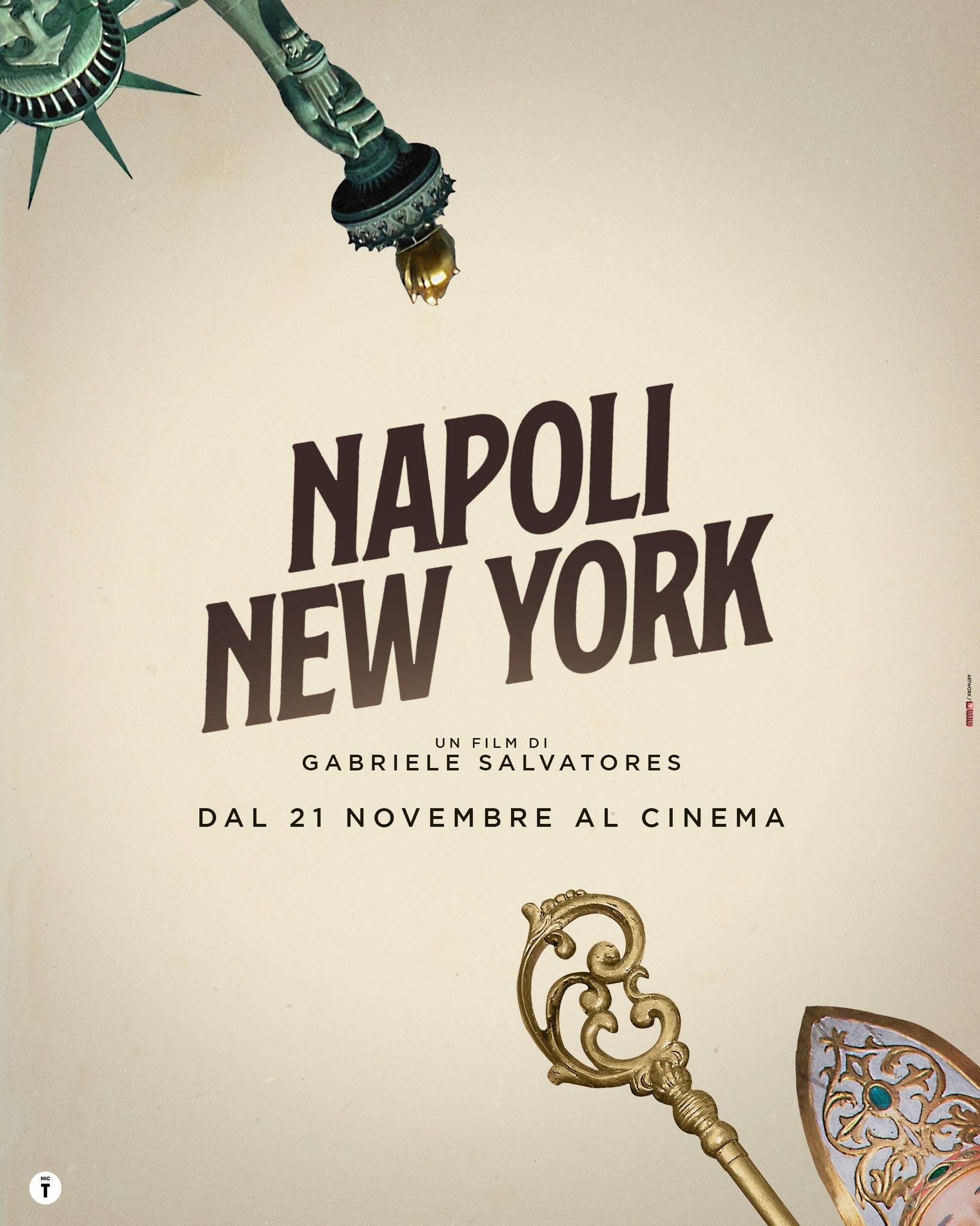 napoli - new york nuovo poster