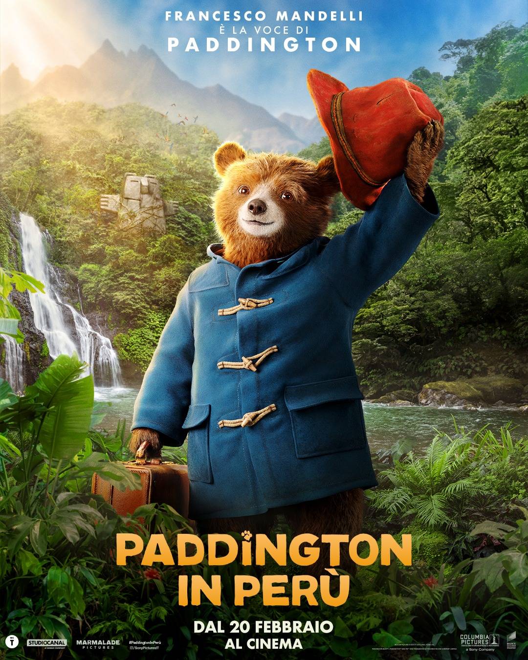 character poster italiano Paddington in Perù