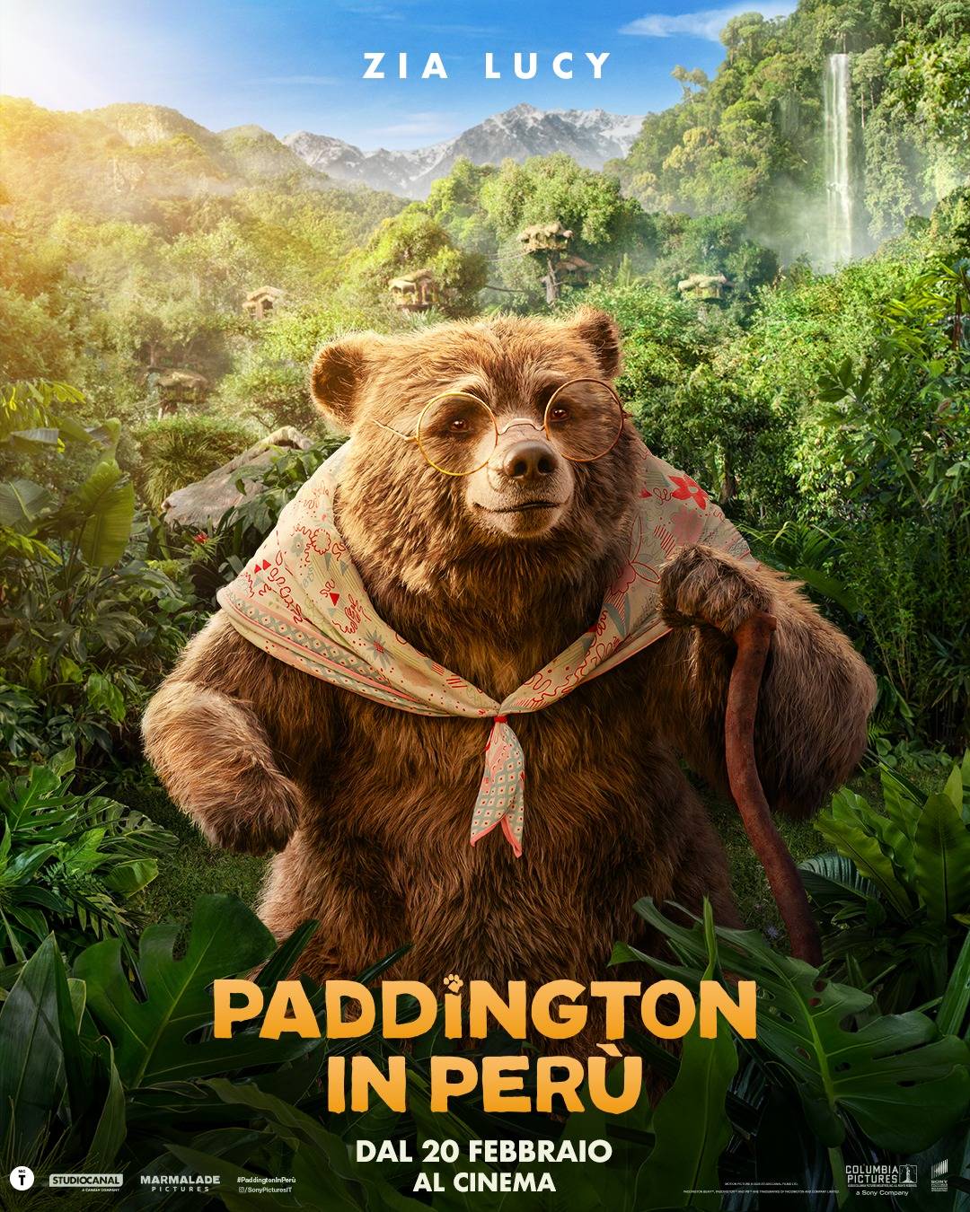 character poster italiano Paddington in Perù